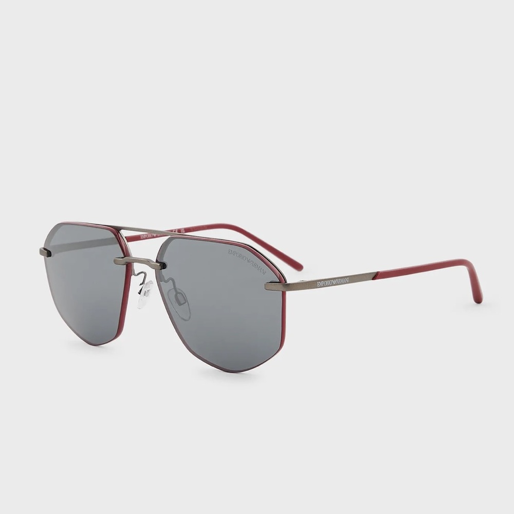 NEW EMPORIO ARMANI AVIATORS IN RED